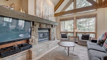 Townhome, 4 Bedrooms | Living area | TV, fireplace, DVD player, stereo