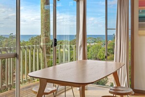 Dining - COSY TIMBER HOLIDAY HOME SET IN A BEAUTIFUL NATURAL BUSH SETTING (Eagle Bay)