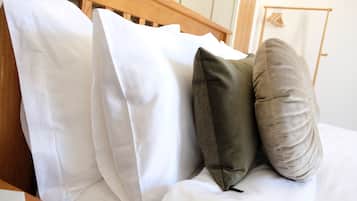 2 bedrooms, desk, iron/ironing board, travel crib