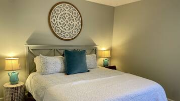 2 bedrooms, iron/ironing board, WiFi, bed sheets