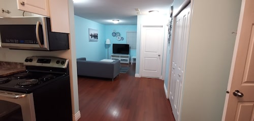 Private entrance and close by trails and park