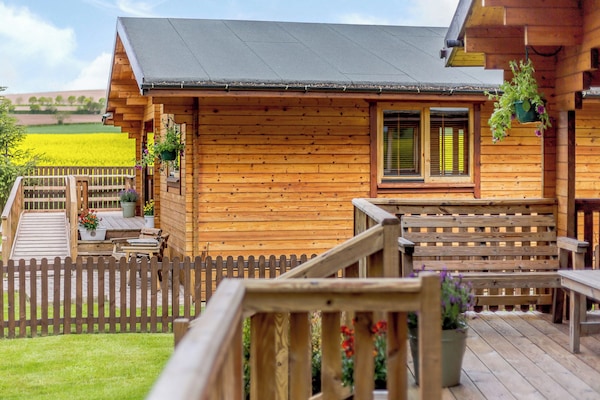 Veranda | Chloe - Old Pump House Lodges, Lintlaw near Duns
