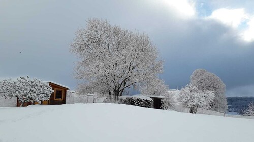 Pleasant house close to shops and playground with municipal swimming pool