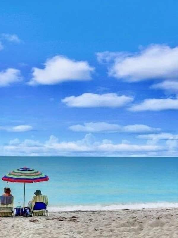On the beach
