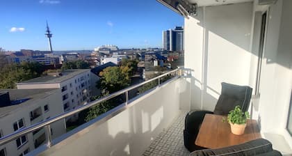 Ferienwohnung an der Nordsee mit schöner Aussicht