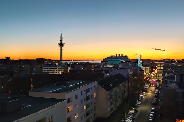 Blick von der Unterkunft