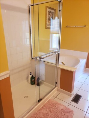 Combined shower/tub, hair dryer, towels, soap - Beautiful house 5 brm 4ba (St. Louis)