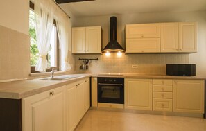 Kühlschrank, Mikrowelle, Herdplatte, Geschirrspüler