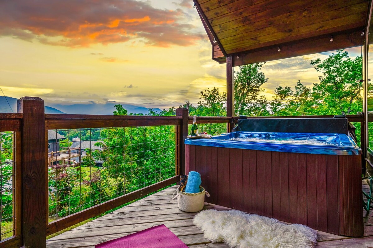Photo 103 of Scenic Smoky Cabin: Epic Views, Hot Tub, Theater, Games & Dog Friendly