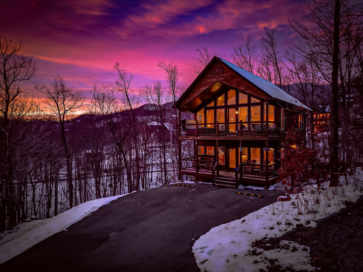 Photo 102 of Scenic Smoky Cabin: Epic Views, Hot Tub, Theater, Games & Dog Friendly