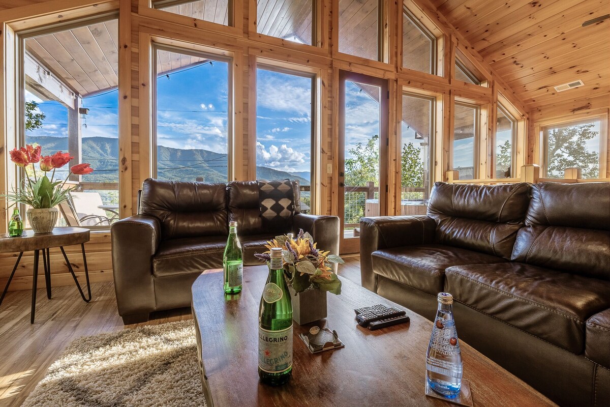 Photo 114 of Scenic Smoky Cabin: Epic Views, Hot Tub, Theater, Games & Dog Friendly