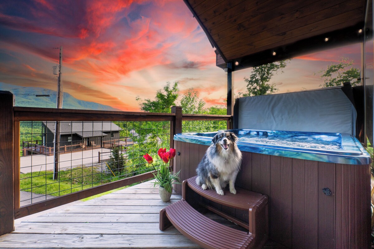 Photo 70 of Scenic Smoky Cabin: Epic Views, Hot Tub, Theater, Games & Dog Friendly