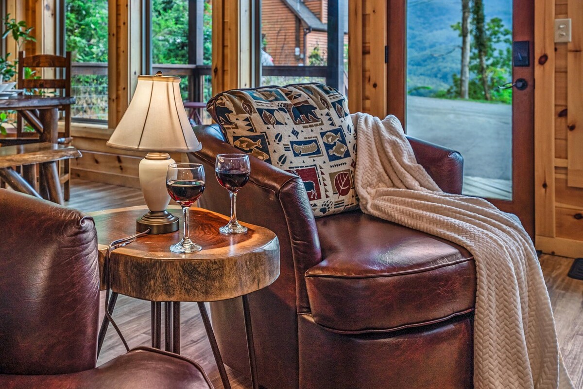 Photo 85 of Scenic Smoky Cabin: Epic Views, Hot Tub, Theater, Games & Dog Friendly