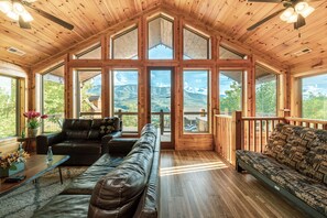 Smart TV, fireplace, DVD player