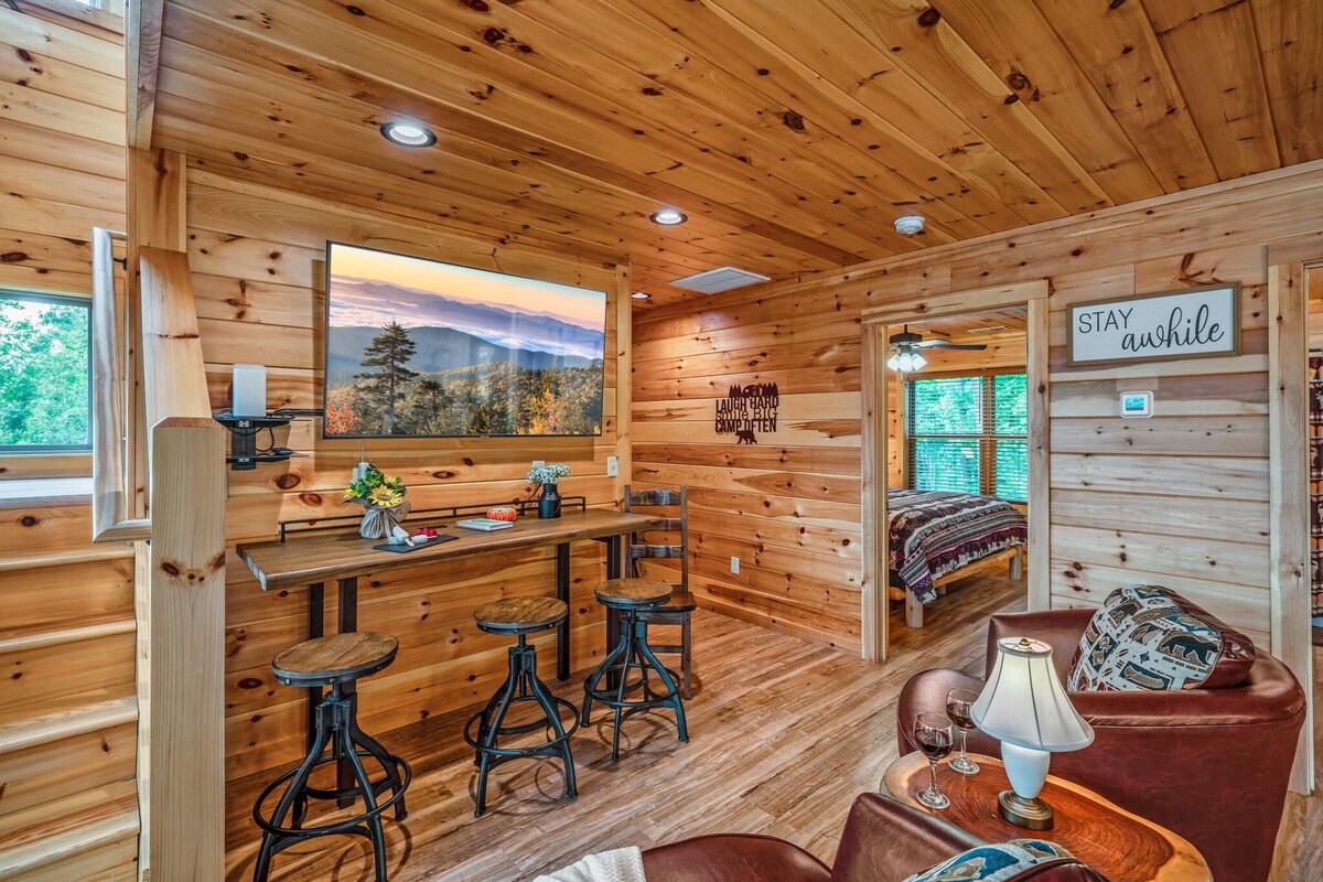 Photo 78 of Scenic Smoky Cabin: Epic Views, Hot Tub, Theater, Games & Dog Friendly