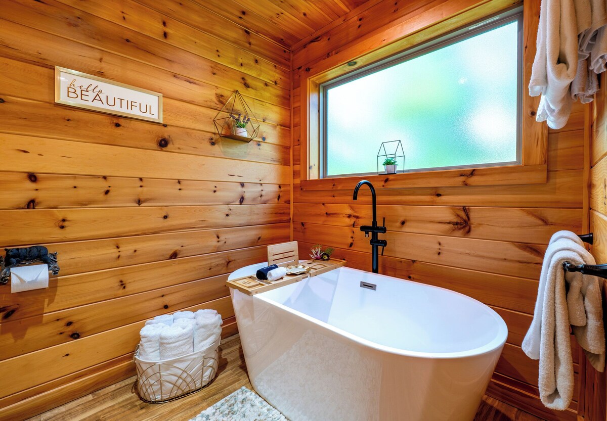Photo 110 of Scenic Smoky Cabin: Epic Views, Hot Tub, Theater, Games & Dog Friendly