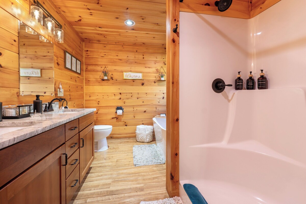 Photo 113 of Scenic Smoky Cabin: Epic Views, Hot Tub, Theater, Games & Dog Friendly