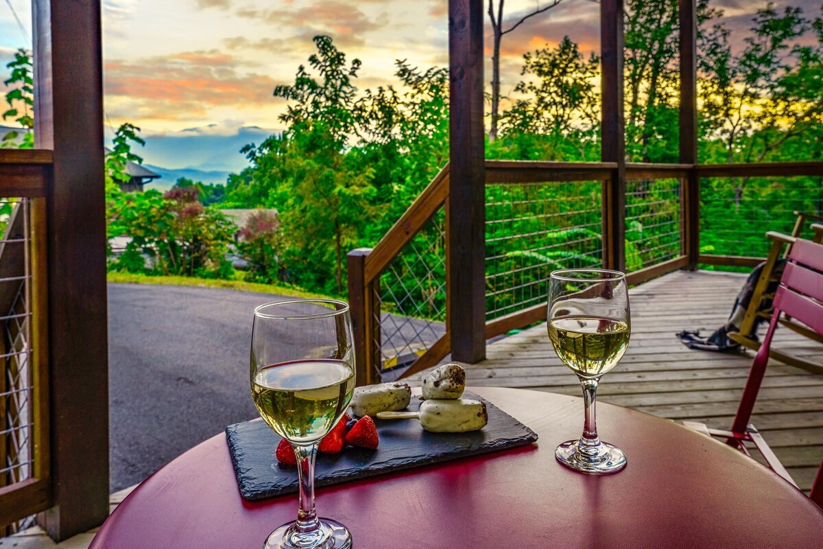 Photo 87 of Scenic Smoky Cabin: Epic Views, Hot Tub, Theater, Games & Dog Friendly