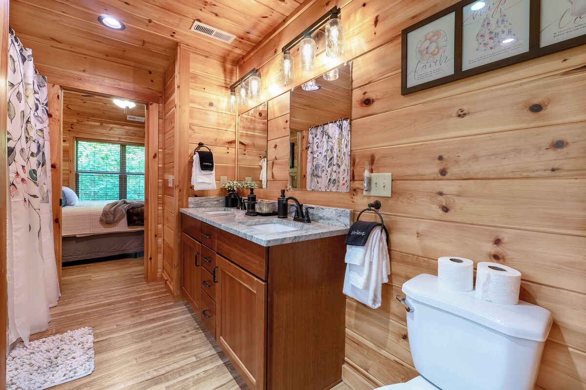Photo 112 of Scenic Smoky Cabin: Epic Views, Hot Tub, Theater, Games & Dog Friendly