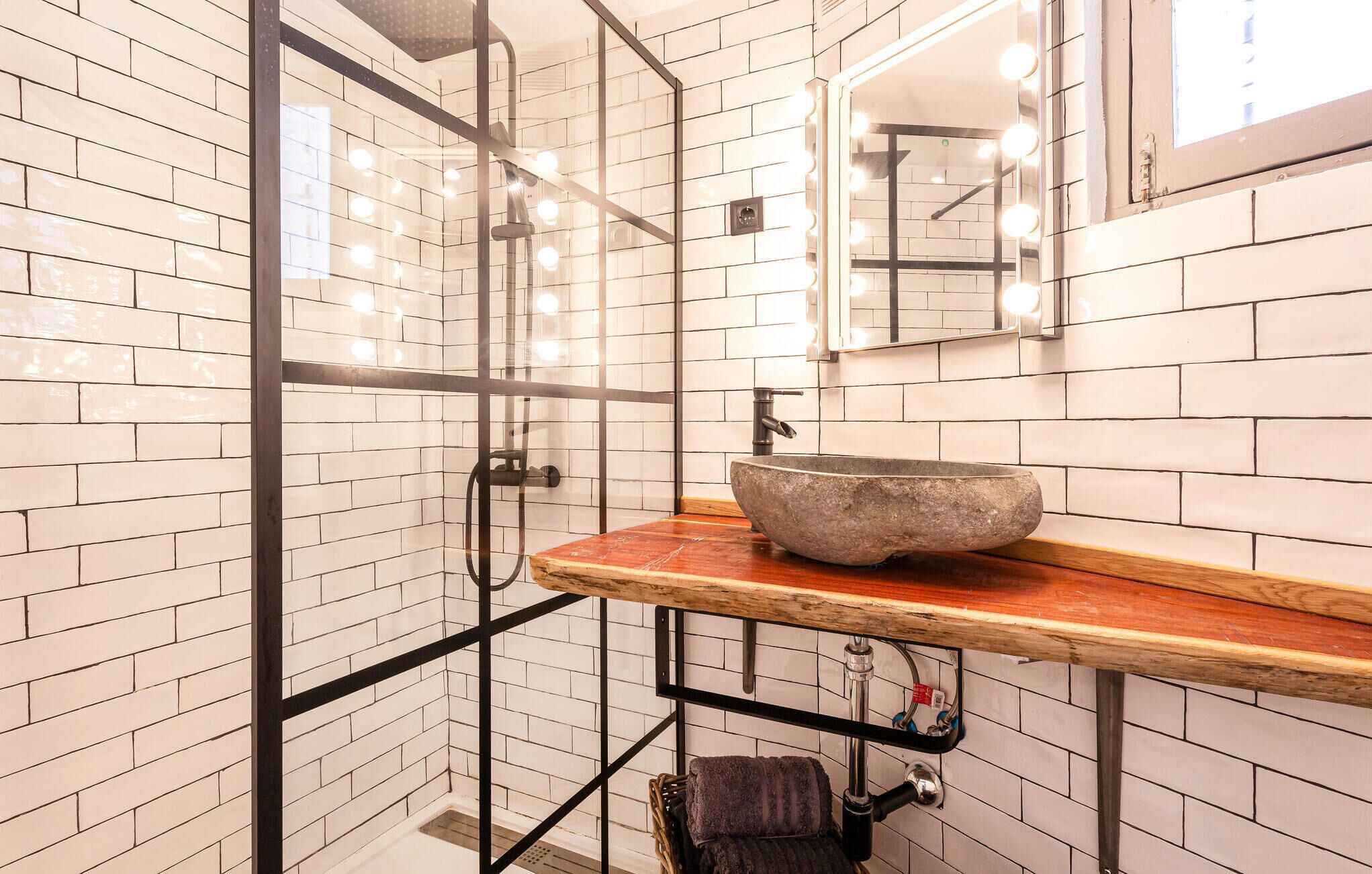 Shower, hair dryer