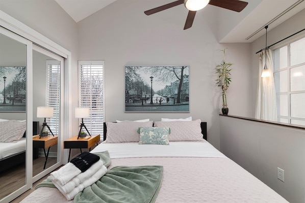 1 chambre, fer et planche à repasser, Wi-Fi, literie fournie