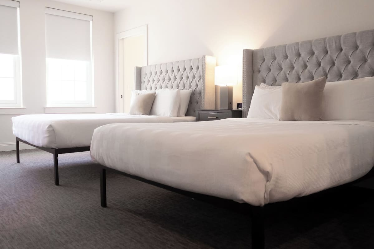 Room, 2 Queen Beds | Frette Italian sheets, premium bedding, down duvets, pillow-top beds
