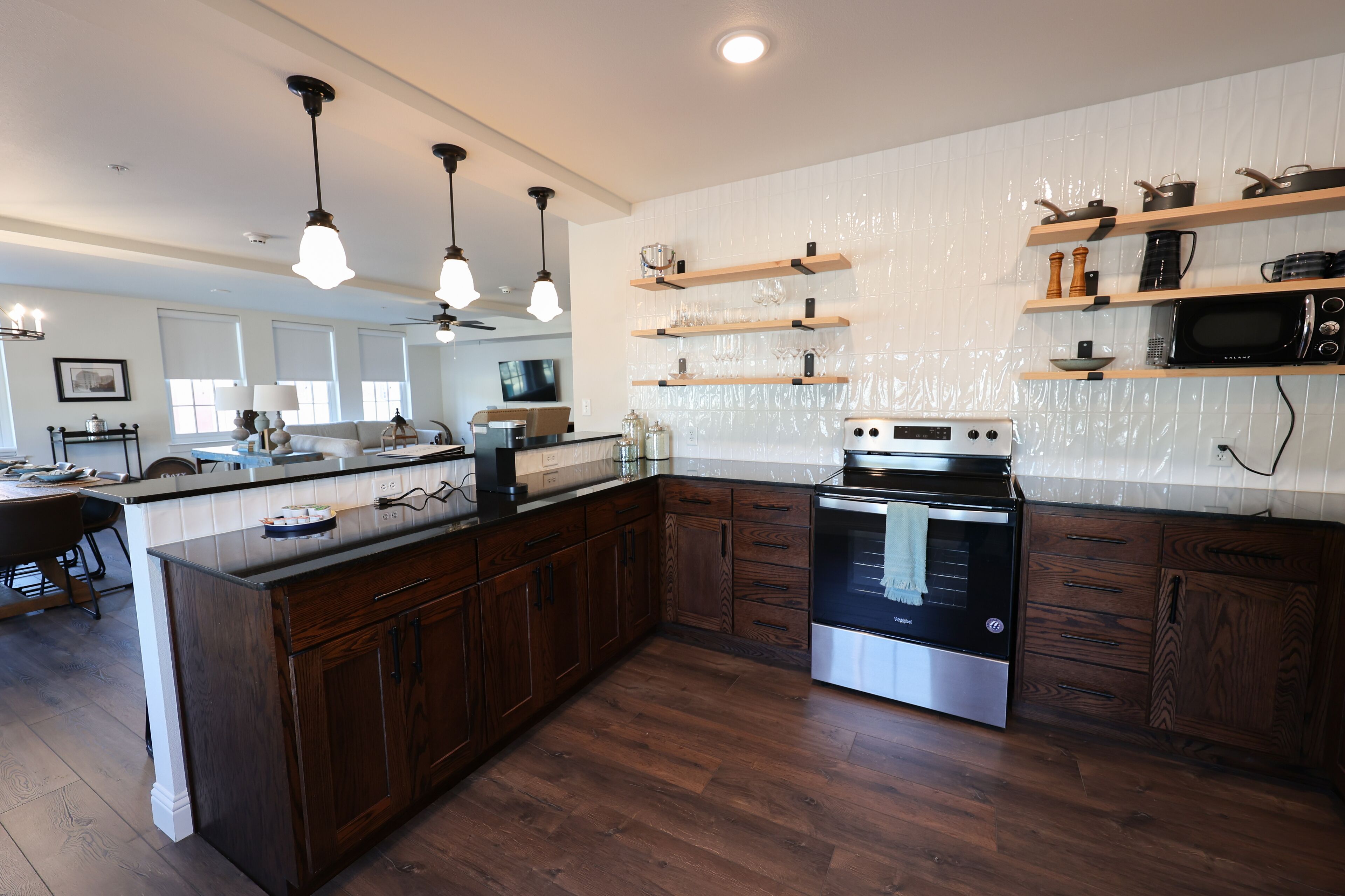 executive suite, 1 king bed with sofa bed, city view | private kitchen | coffee/tea maker