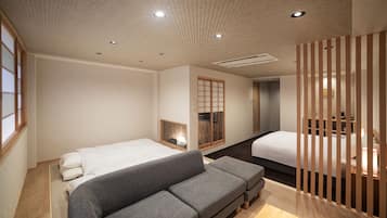 Desk, free WiFi, bed sheets
