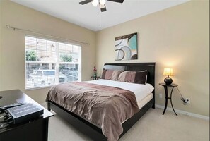 5 bedrooms, iron/ironing board, travel cot, WiFi