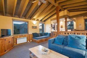 Smart-TV, DVD-spiller og bøker