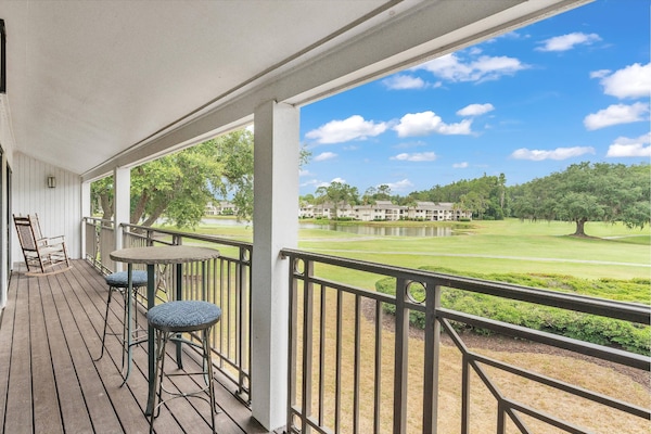 Watch the golfers as they pass through the course!