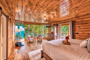 3 bedrooms, iron/ironing board, free WiFi, bed sheets - Secluded cabin | Epic mountain views + hot tub (Sevierville)