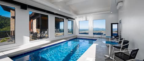 Indoor pool, a heated pool