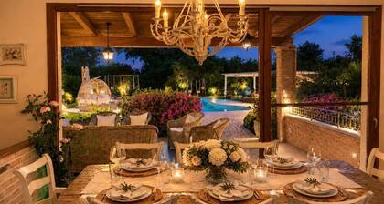 Spectacular Villa, Jacuzzi pool, playground -Wi-Fi - barbecue area