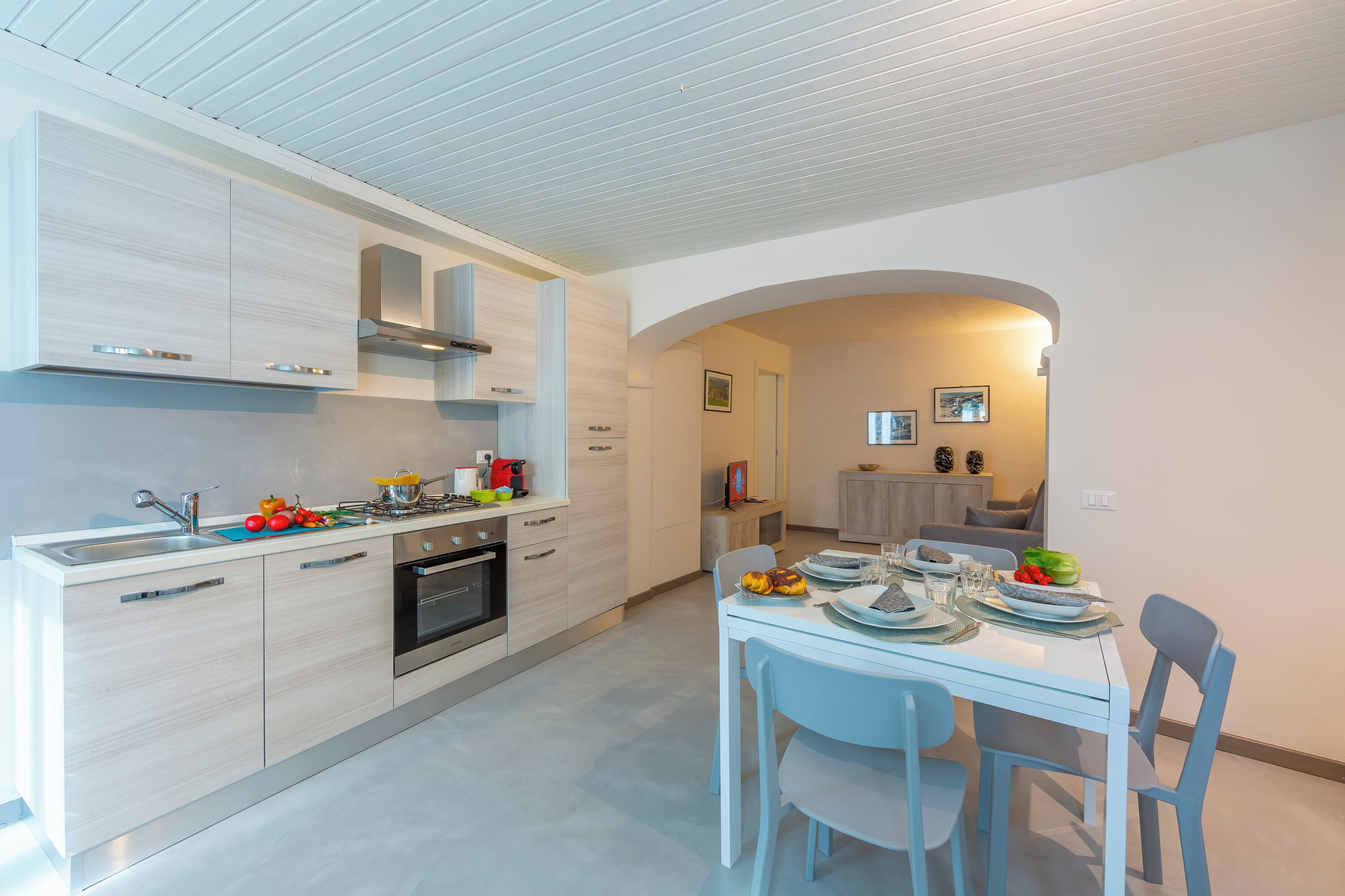 Family Apartment, Multiple Bedrooms (Nonna Sandrina in Monferrato hills) | Private kitchen | Fridge, oven, stovetop, cookware/dishes/utensils