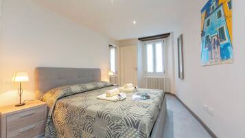 Apartemen Keluarga, beberapa kamar (Nonna Sandrina in Monferrato hills) | 1 kamar tidur, Wi-Fi gratis, dan seprai linen