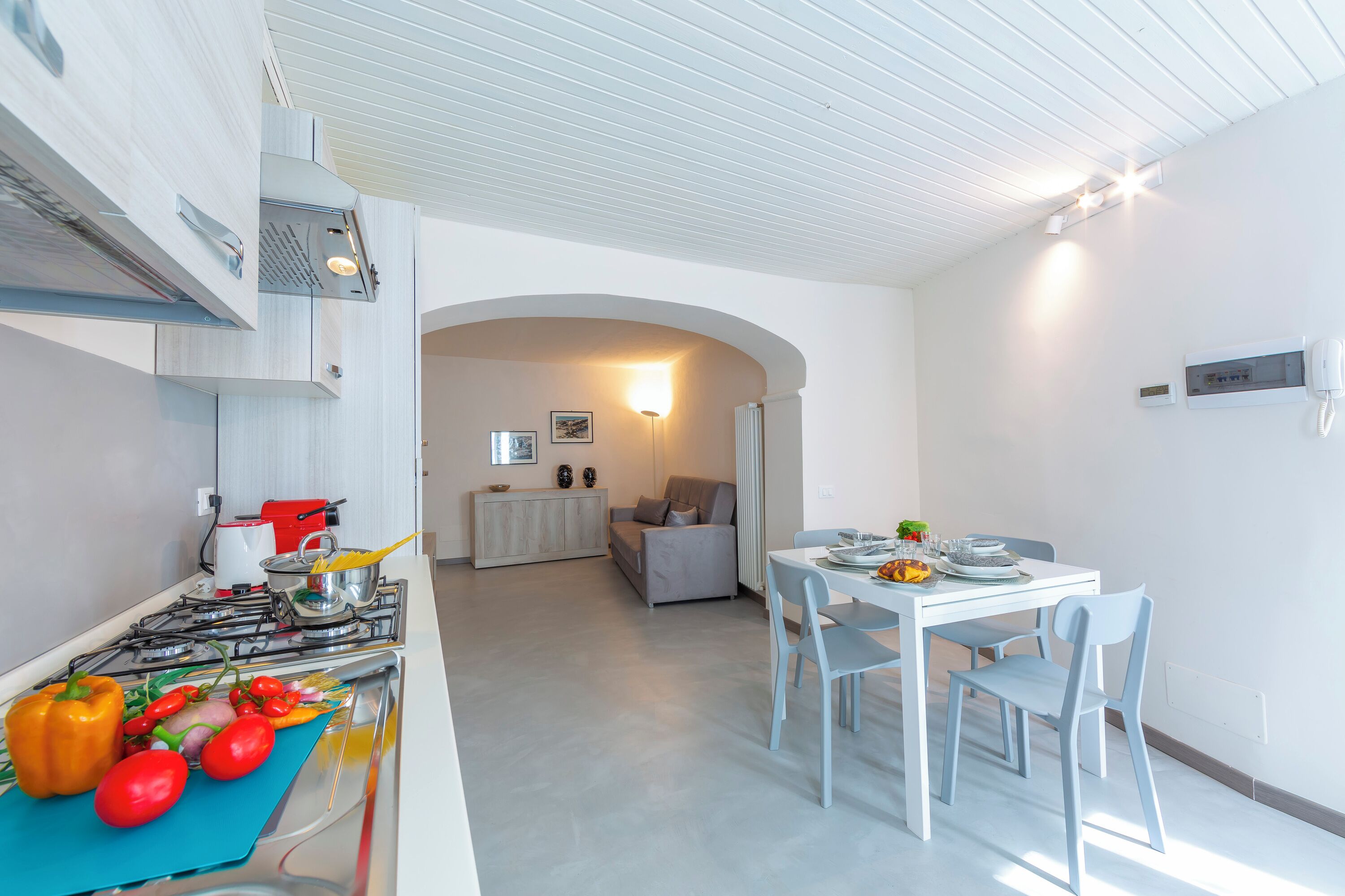 Apartemen Keluarga, beberapa kamar (Nonna Sandrina in Monferrato hills) | Tempat makan