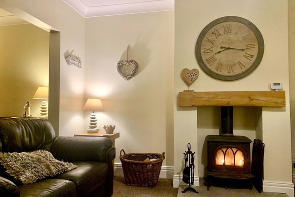 Cozy lounge on a chilly winter’s night