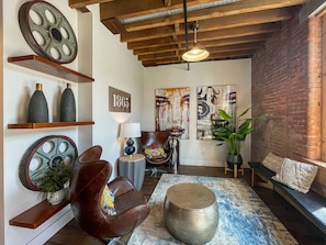 House, 1 Queen Bed with Sofa bed, Fireplace | Living room