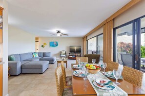 Condo, Multiple Beds, Patio, Garden View (Keauhou Punahele #E105) | Dining
