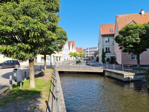 Exterior - House in Memmingen Altstadt in the Allgäu, terrace, garden, train station, airport (Memmingen)