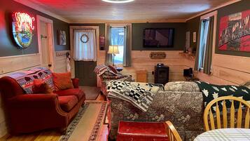 TV connectée, cheminée