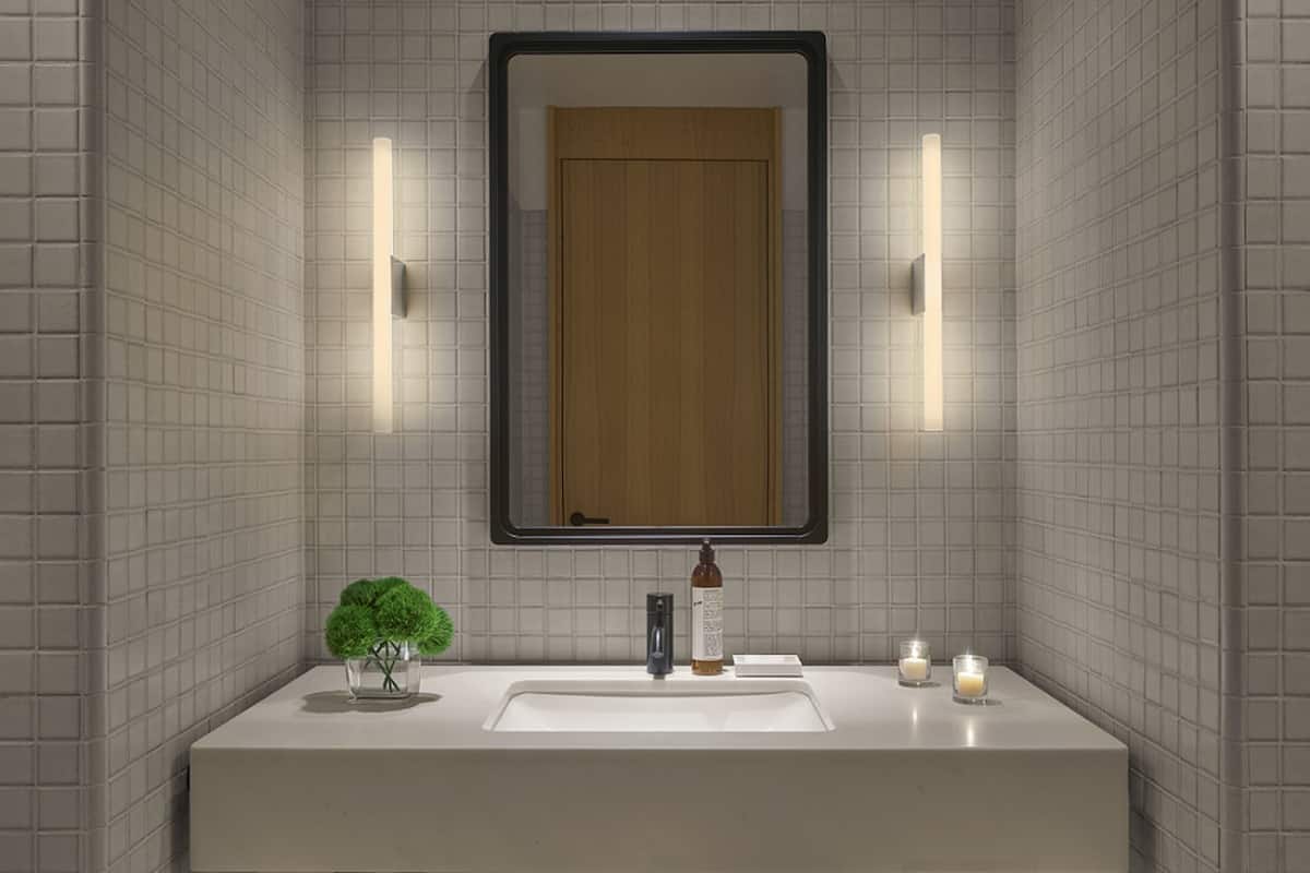 rainfall showerhead, eco-friendly toiletries, hair dryer, bathrobes