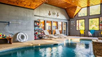 Indoor pool, a heated pool