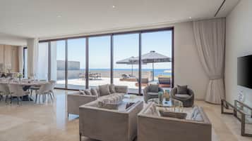 Suite Présidentielle | Minibar, coffres-forts dans les chambres, bureau, chambres insonorisées