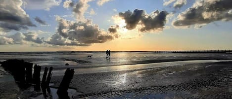 On the beach