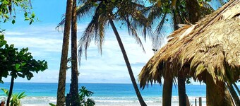 Caribbean beachfront home with private cabana