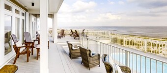 Large and Beautiful Beachfront Home w/Private Pool, Elevator, Central AC