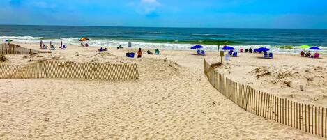 On the beach