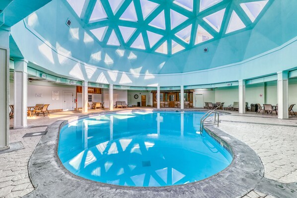Indoor pool, a heated pool